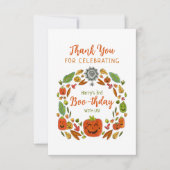 Happy Halloween Boo-Donnday Party Dankeskarte (Vorderseite)