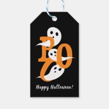 Happy Halloween Boo Ghosts Black