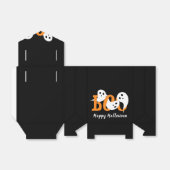 Happy Halloween Boo Ghosts Black Gvor Box Geschenkschachtel (Ungefaltet)