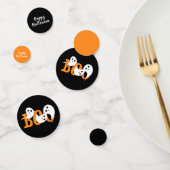 Happy Halloween Boo Ghosts Black Konfetti (Gruppe)