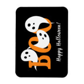 Happy Halloween Boo Ghosts Black Magnet (Vertikal)