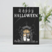 Happy Halloween Boo Horror Begleitkarte (Stehend Vorderseite)