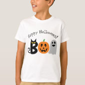 Happy Halloween Boo Kids' Shirt (Vorderseite)