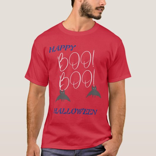 Happy Halloween Boo Men T-Shirt (Vorderseite)