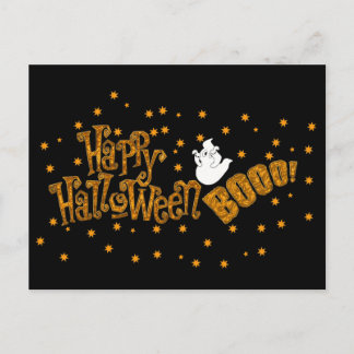 Happy Halloween Boo Postkarte