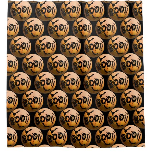 Happy Halloween Boo Pumpkin Duschvorhang (Vorderseite)