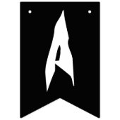 HAPPY HALLOWEEN BOO SCHWARZ UND WEISS WIMPELKETTE (Dritte Fahne)