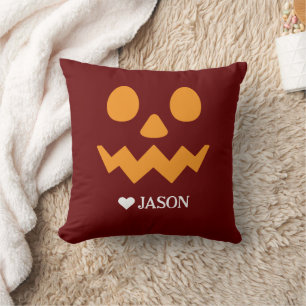 Happy Halloween boo spooky Kürbis Gesicht Kissen