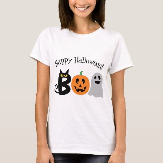 Happy Halloween Boo T - Shirt (Vorderseite)