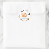 Happy Halloween, BOO, Trick oder Treat Runder Aufkleber (Tasche)