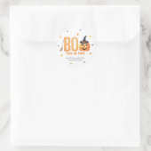 Happy Halloween, BOO, Trick oder Treat Runder Aufkleber (Tasche)