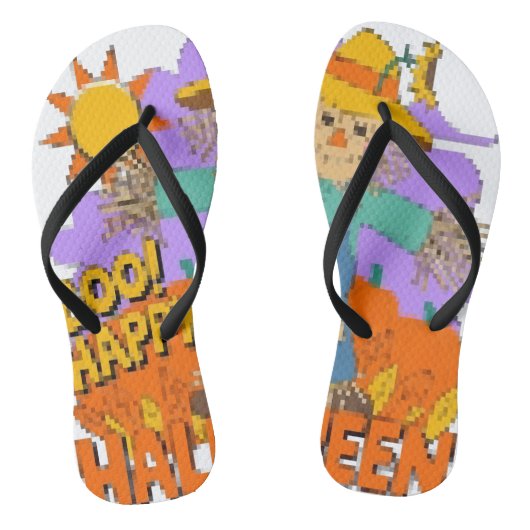 Happy Halloween boy  Badesandalen (Fußbett)