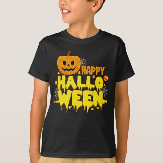 Happy Halloween Boy's T-Shirt (Vorderseite)