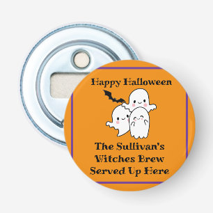 Happy Halloween Brew Ghost Bat Orange Flaschenöffner