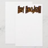 Happy Halloween Briefpapier (Vorne/Hinten)