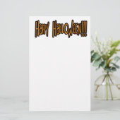 Happy Halloween Briefpapier (Stehend Vorderseite)