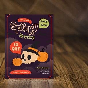 Happy Halloween Brithday Einladung