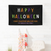 Happy Halloween bunter, lustiger, seltsamer Text Banner (Insitu)