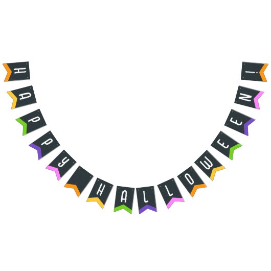 Happy Halloween Bunting Flags Wimpelkette (Alle)