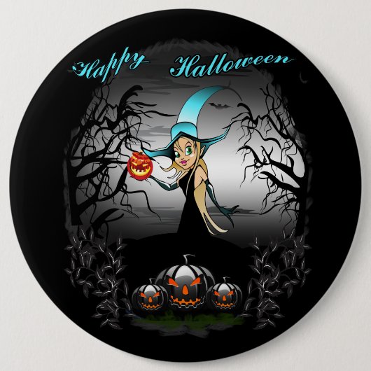 Happy Halloween Button (Vorderseite)
