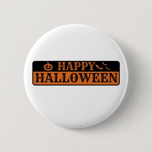 Happy Halloween Button (Vorderseite)