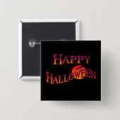 Happy Halloween Button (Vorne & Hinten)
