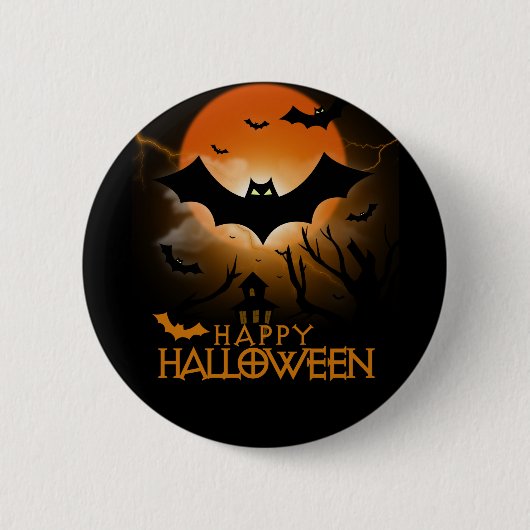 Happy Halloween Button (Vorderseite)