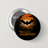 Happy Halloween Button (Vorne & Hinten)