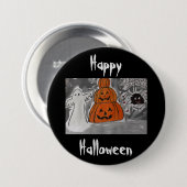 Happy Halloween Button (Vorne & Hinten)