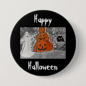 Happy Halloween Button (Vorderseite)
