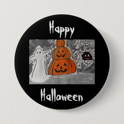 Happy Halloween Button (Vorderseite)