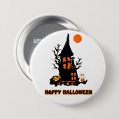 Happy Halloween Button (Vorne & Hinten)