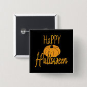 Happy Halloween Button (Vorne & Hinten)