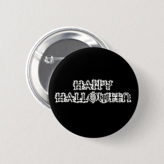 Happy Halloween Button (Vorne & Hinten)