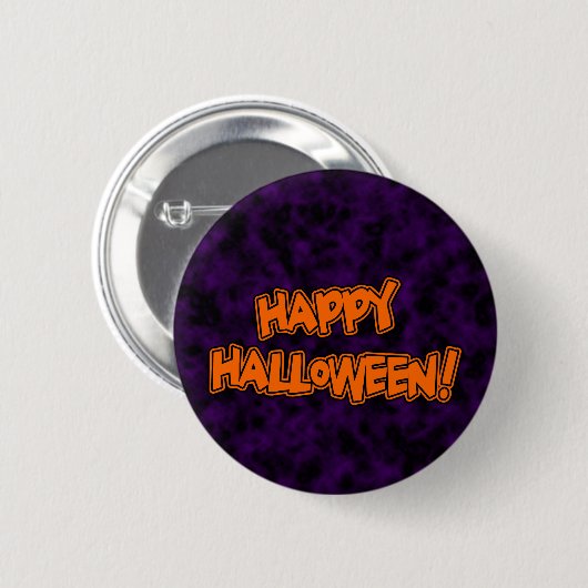 Happy Halloween Button (Vorne & Hinten)