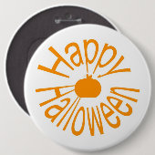 Happy Halloween Button (Vorne & Hinten)