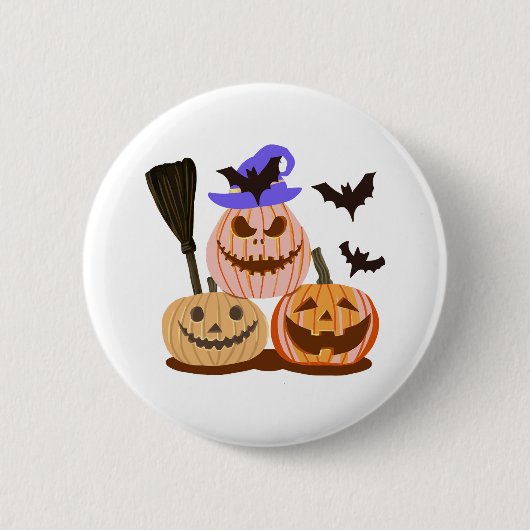 Happy Halloween Button (Vorderseite)