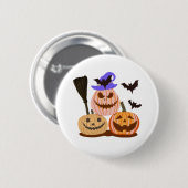 Happy Halloween Button (Vorne & Hinten)