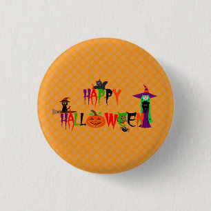 Happy Halloween Button Abzeichen