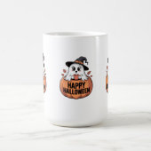 Happy Halloween Caffeine Ghost Kaffeetasse (Mittel)