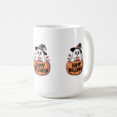 Happy Halloween Caffeine Ghost Kaffeetasse (VorderseiteRechts)