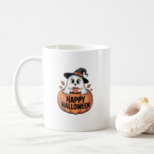 Happy Halloween Caffeine Ghost Kaffeetasse