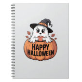 Happy Halloween Caffeine Ghost Notizblock (Vorderseite)