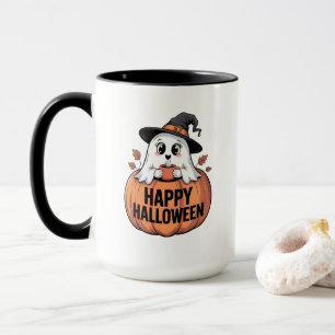 Happy Halloween Caffeine Ghost Tasse