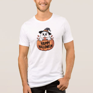 Happy Halloween Caffeine Ghost Tri-Blend Shirt