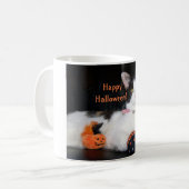 Happy Halloween Calico Cat Kaffeetasse (Vorderseite Links)