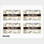 Happy Halloween Candle Maaking Labels Rechteckiger Aufkleber (Blatt)