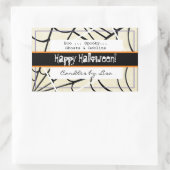 Happy Halloween Candle Maaking Labels Rechteckiger Aufkleber (Tasche)