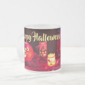 Happy Halloween Candles Mattglastasse (Vorderseite Links)