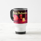 Happy Halloween Candles Reisebecher (Vorderseite Links)